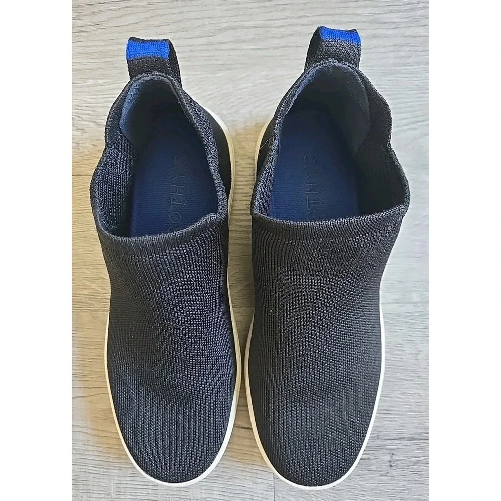 Rothy's Black Ankle The Chelsea High Top Slip On‎ Sneaker Women's Size 8.5